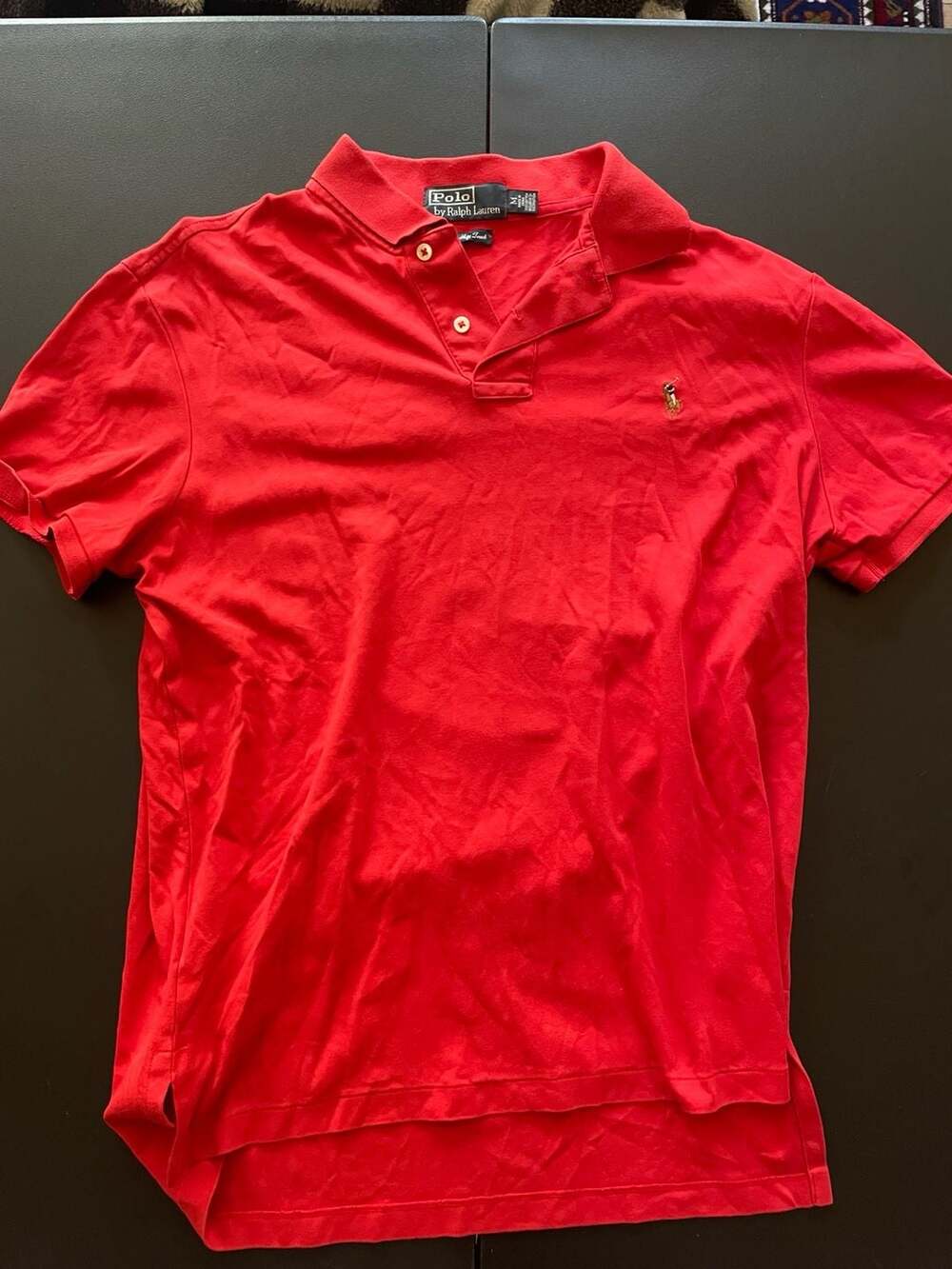 Polo by Ralph Lauren Pima Soft Touch Red Polo Shirt Men's Size M